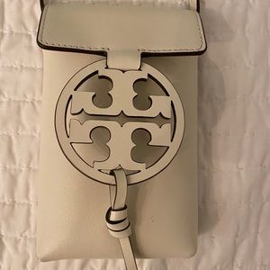 White Tory Burch purse.